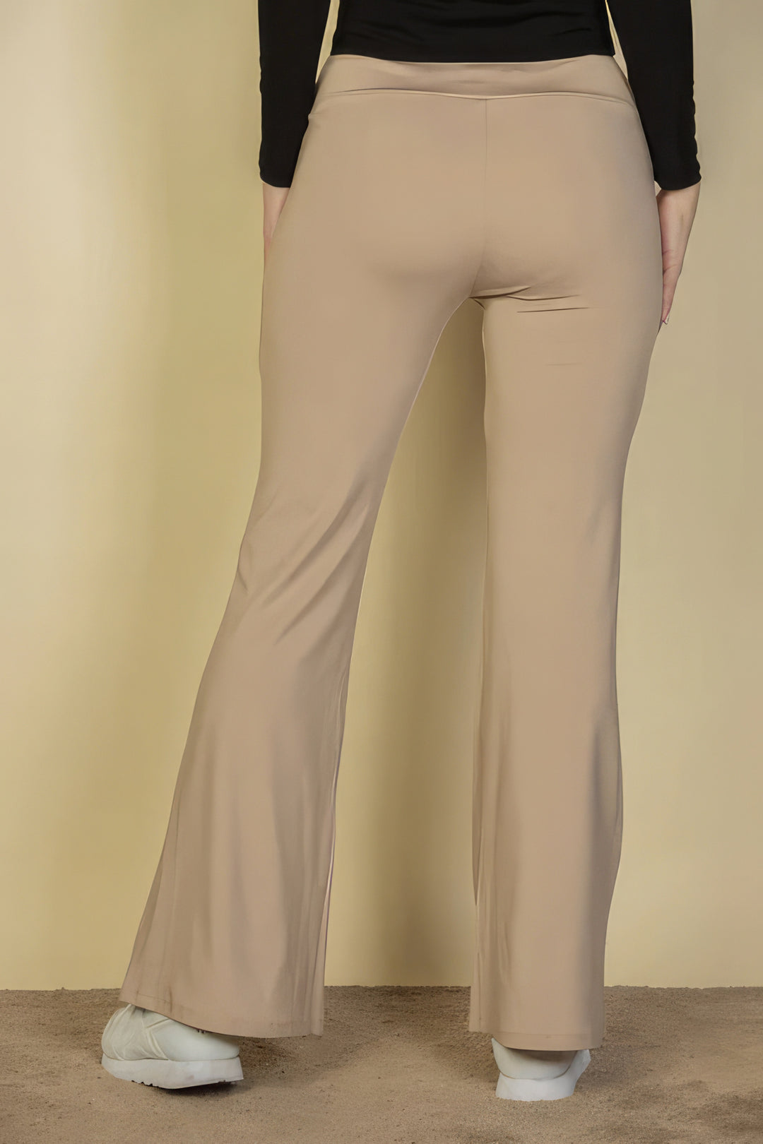 High Waisted Front Pocket Flare Pants