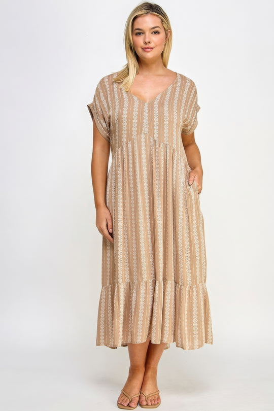 Boho Maxi Dress W/ Slip