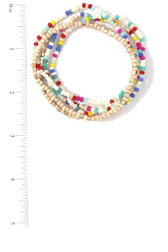 Beaded Stretch Bracelet Set