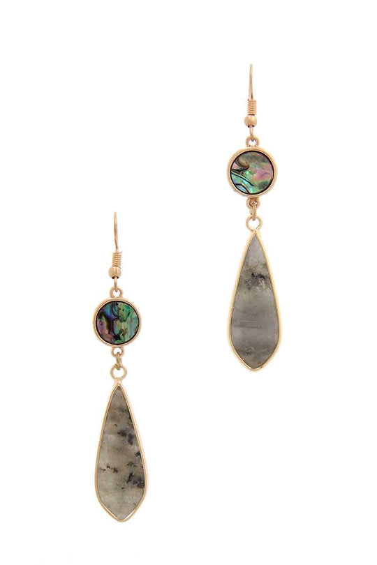 Teardrop Shape Dangle Drop Earring