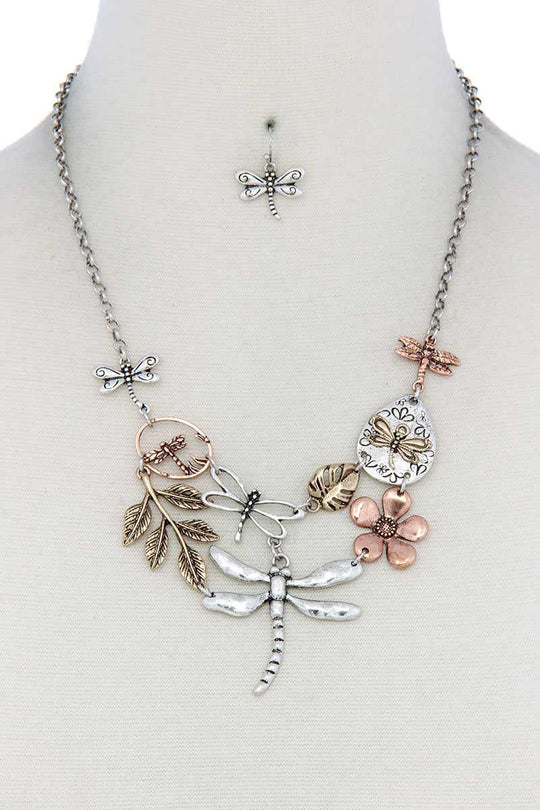 Dragonfly Bib Necklace