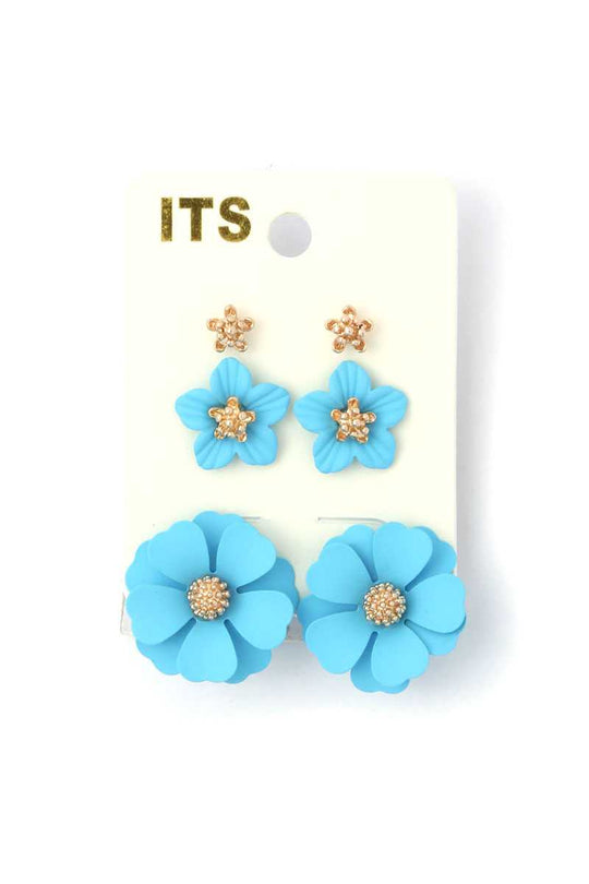 Flower Stud Earring Set