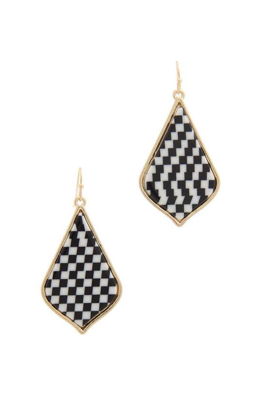 Pattern Drop Earring