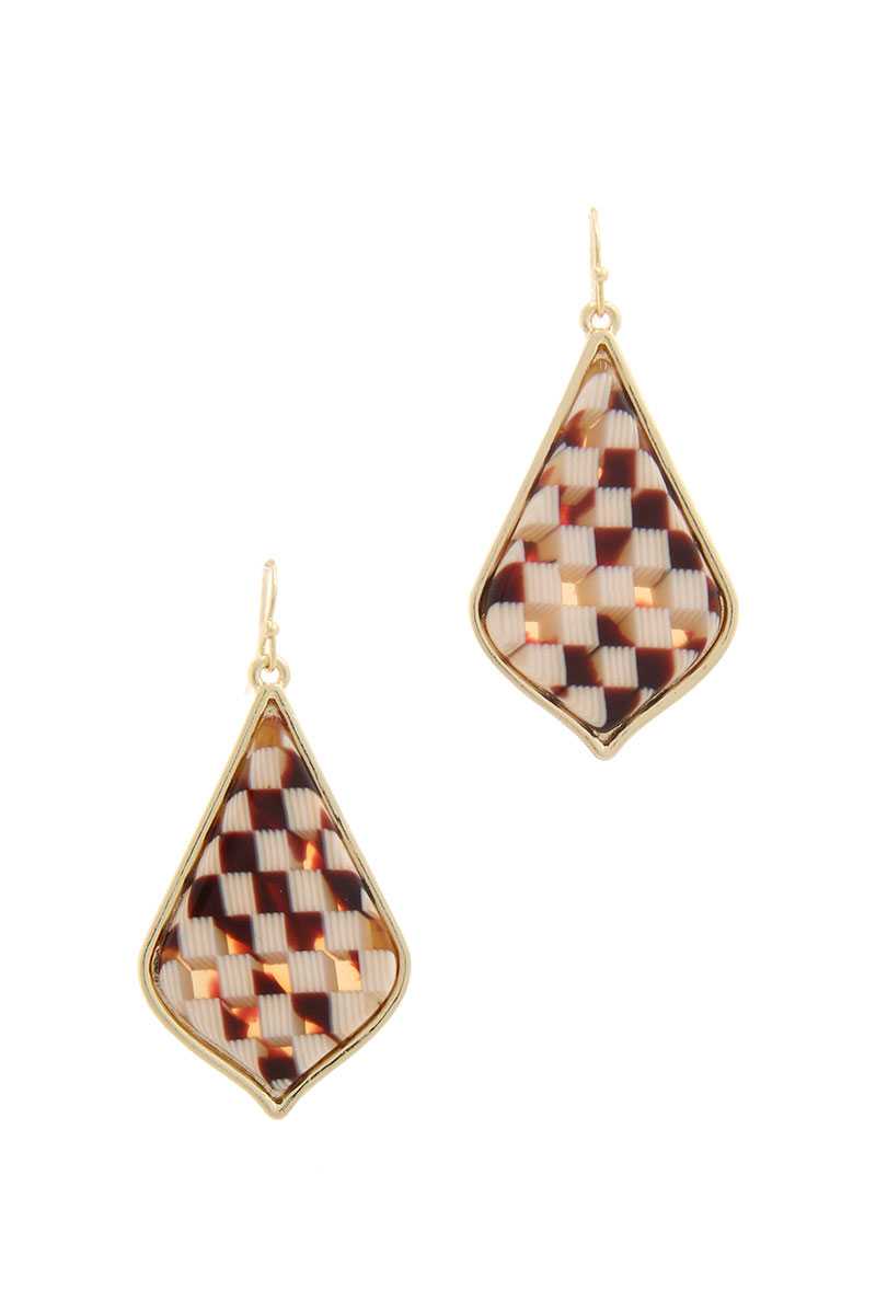 Pattern Drop Earring