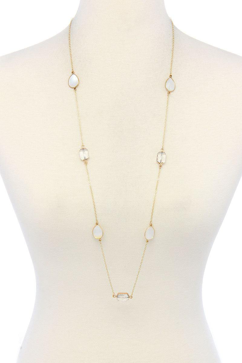 7 Stones Trendy Necklace - bulkybox