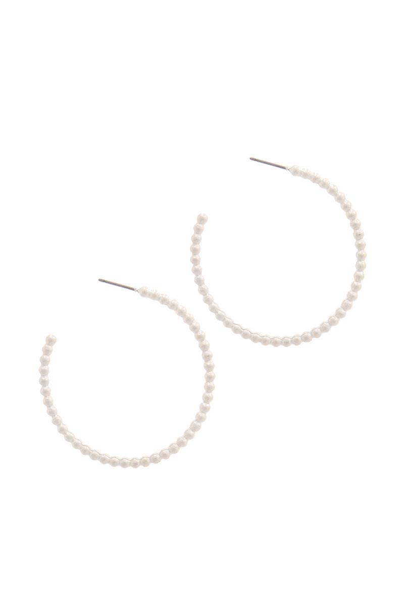 Metal Open Circle Drop Earring