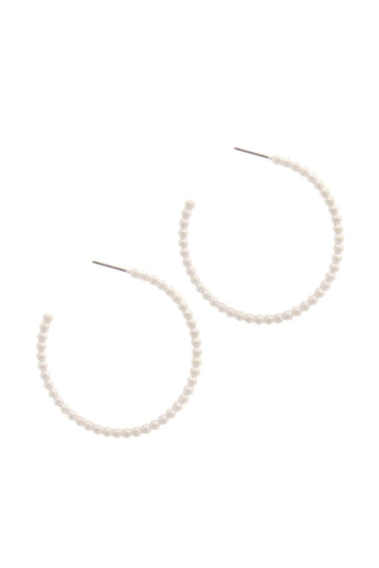 Metal Open Circle Drop Earring