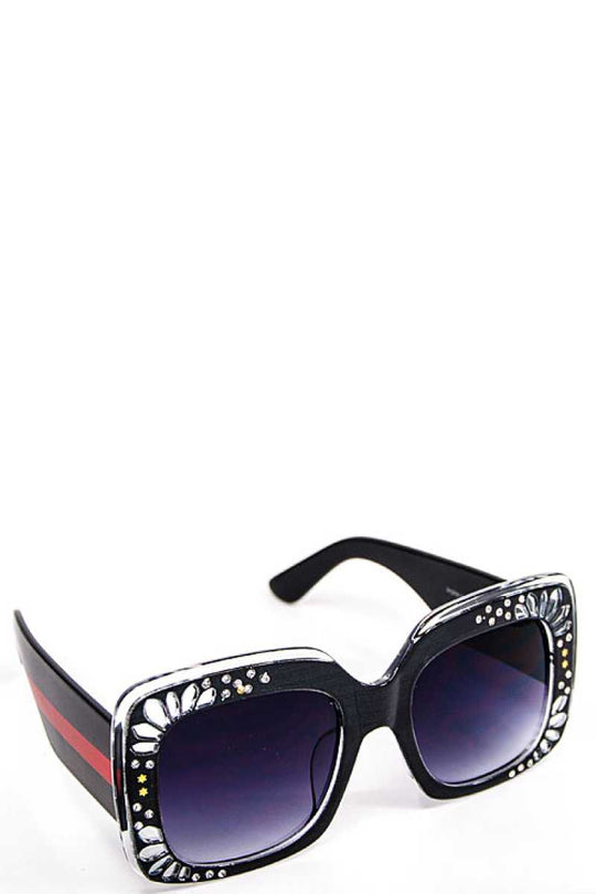 Designer Rhinestone Modern Wayfarer