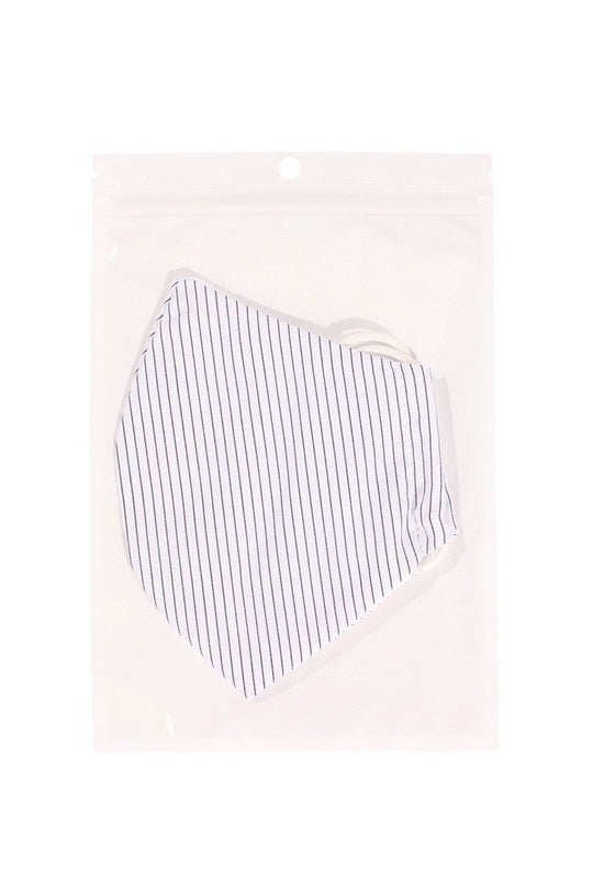 Cotton Stripe 3d Reusable Face Mask