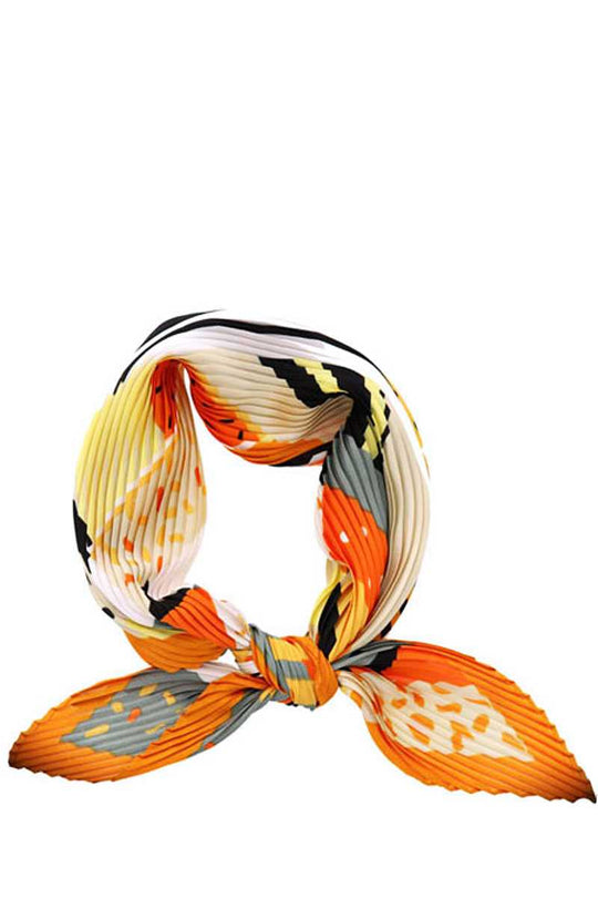 Fashion Pleated Multi Pattern Bandana