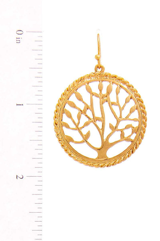 Stylish Circle Tree Drop Earring