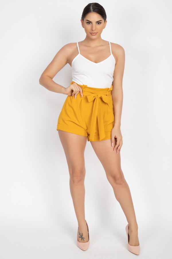 Paperbag Waist Combo Romper