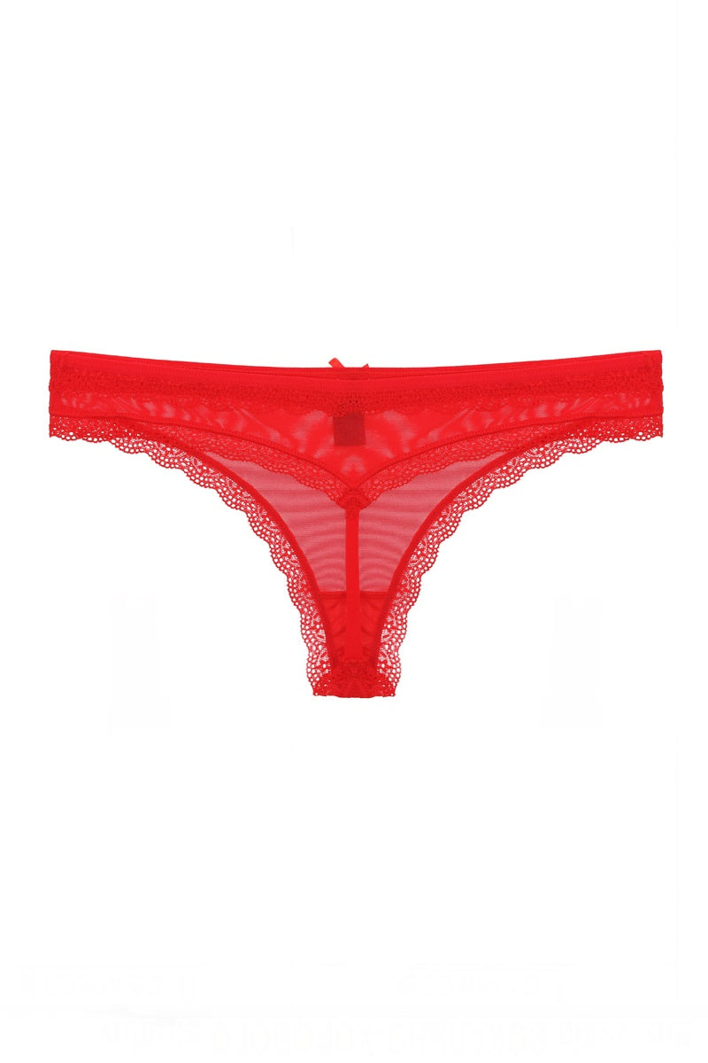 Lace & Mesh G-string Thong