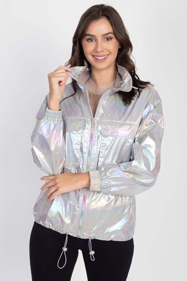 Holographic Windbreaker Jacket