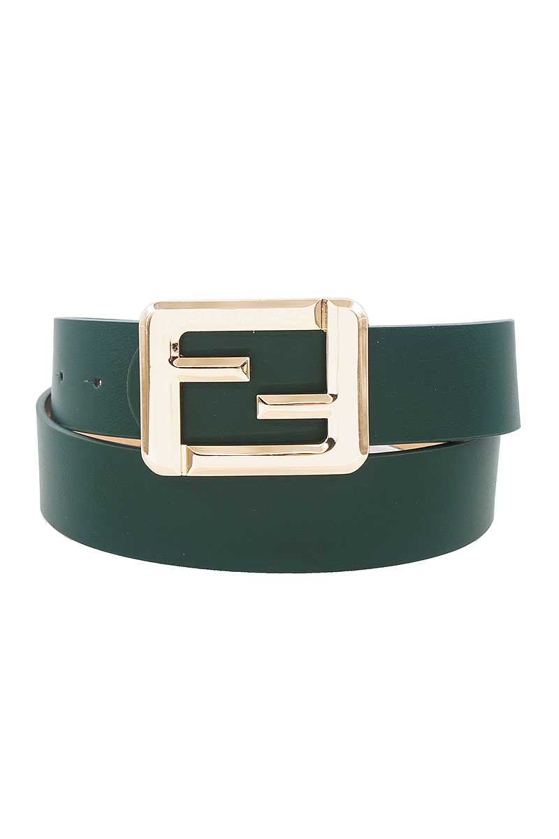 Fashion Square Letter Buckle Belt