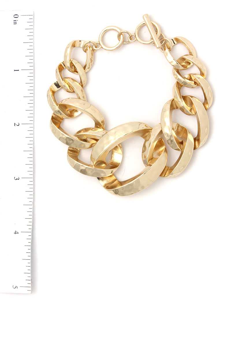 Wide Cuban Chain Bracelet