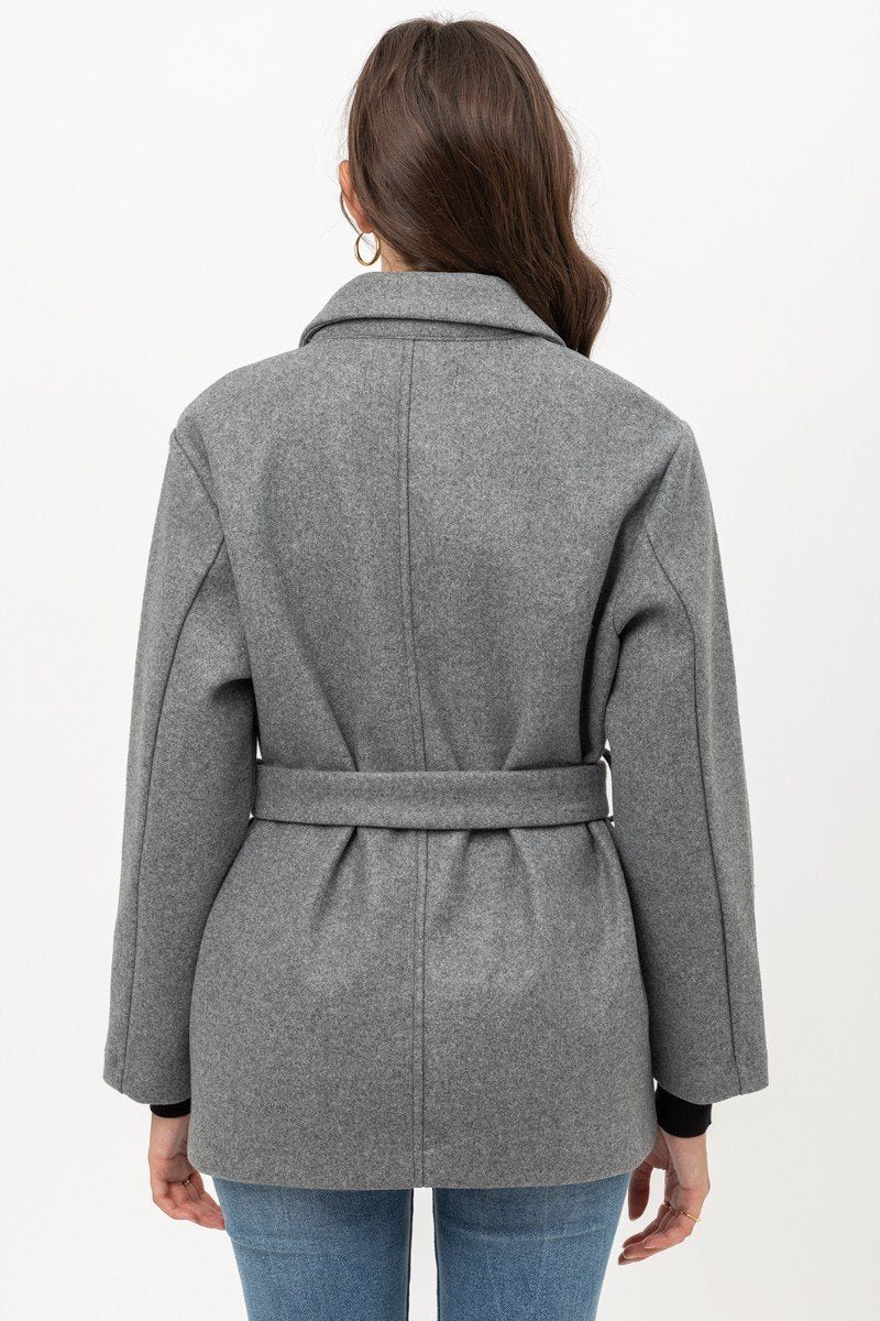 Fleece Belted Coat