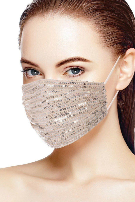 3d Sequin Fashion Facemask - bulkybox