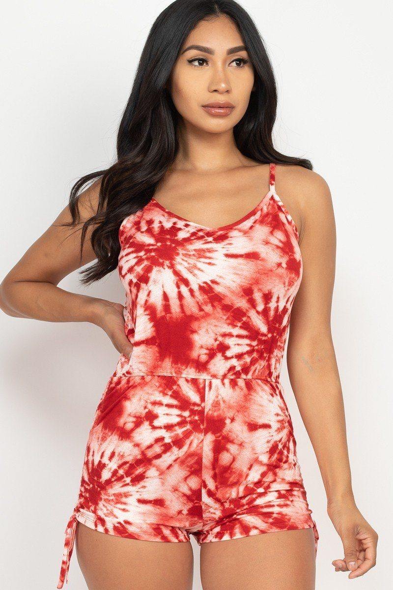 Tie-dye Printed Romper - bulkybox