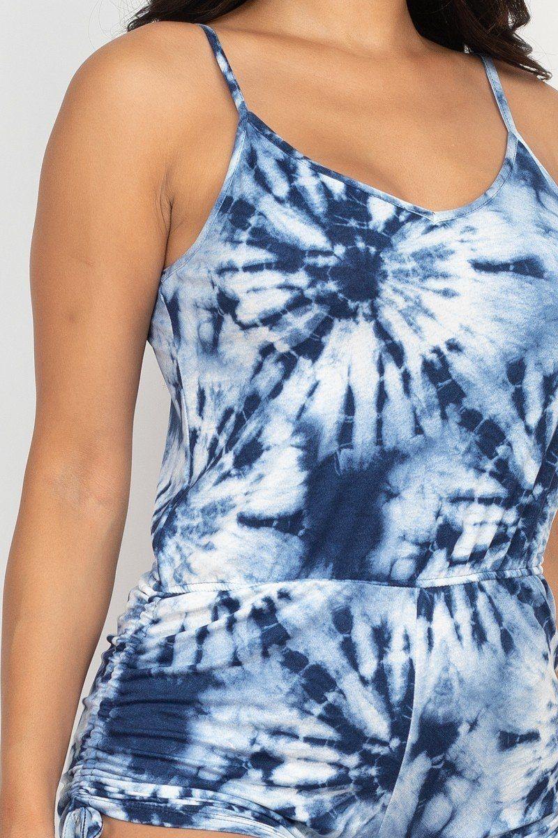 Tie-dye Printed Romper - bulkybox