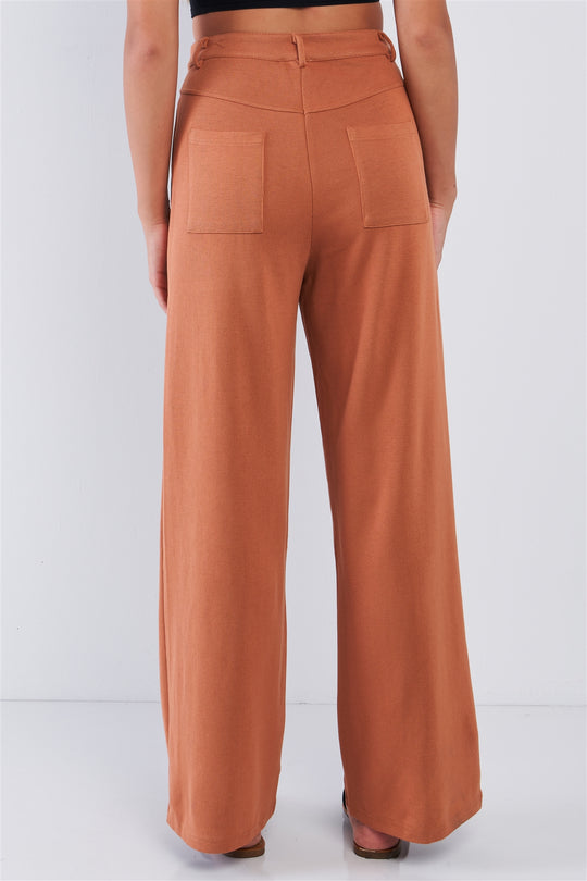 High Waisted Stretchy High Quality Casual Pant Relaxed Fit Camel Pant