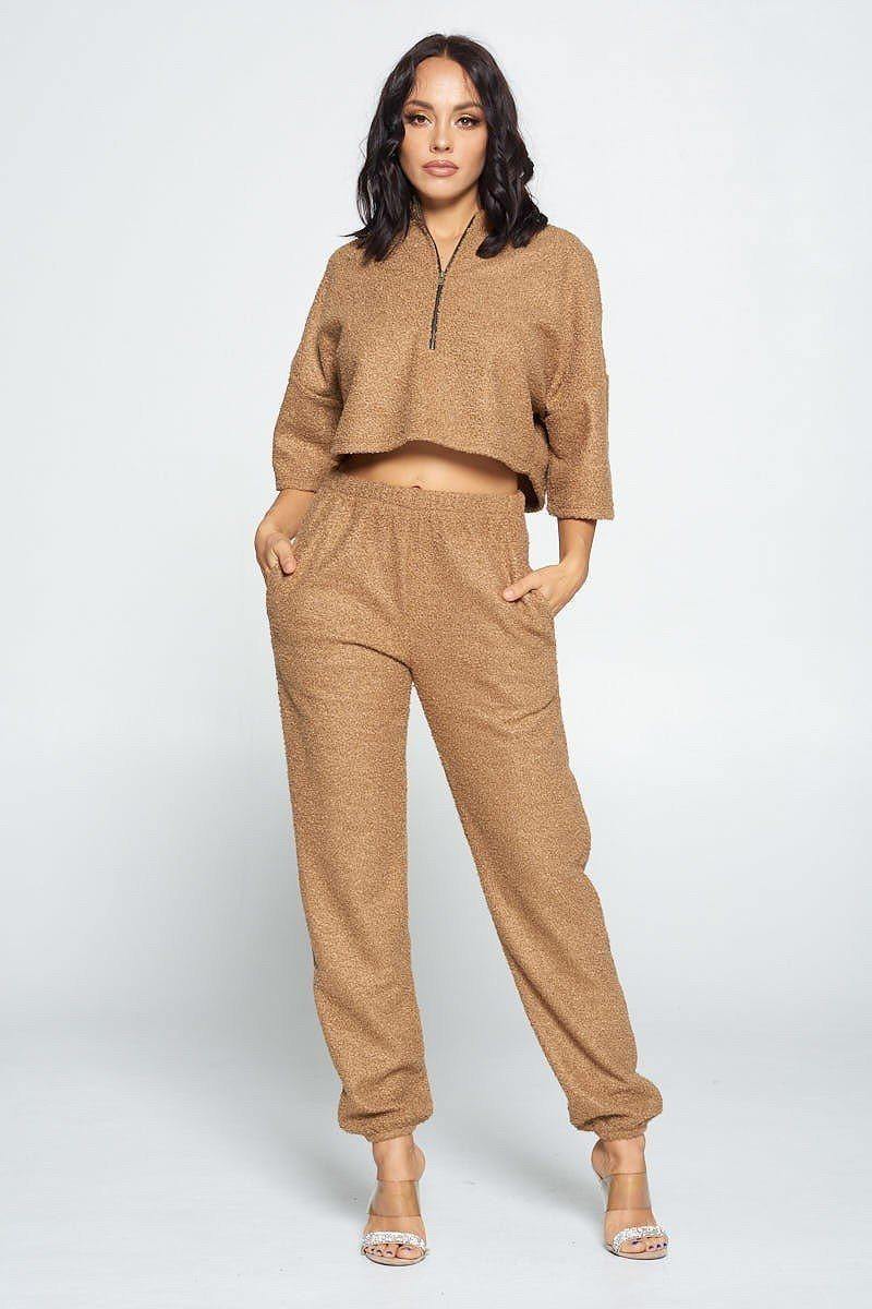 Brown Top And Pant Set - bulkybox