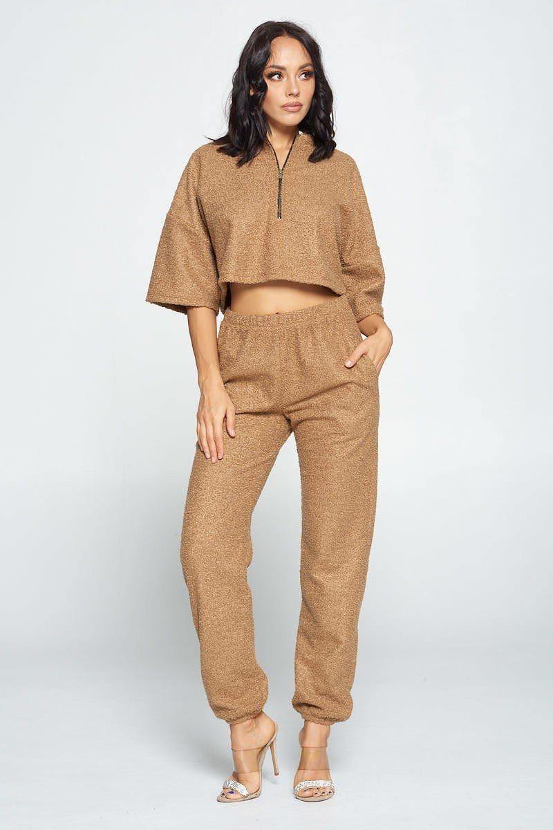 Brown Top And Pant Set - bulkybox