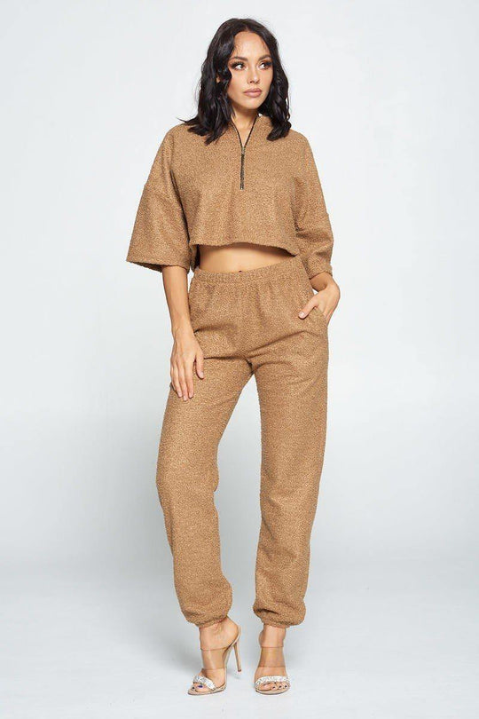 Brown Top And Pant Set - bulkybox