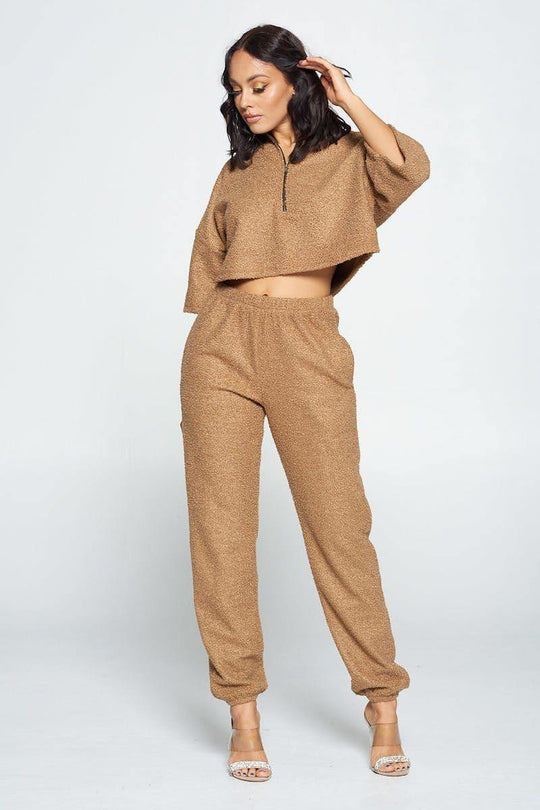 Brown Top And Pant Set - bulkybox