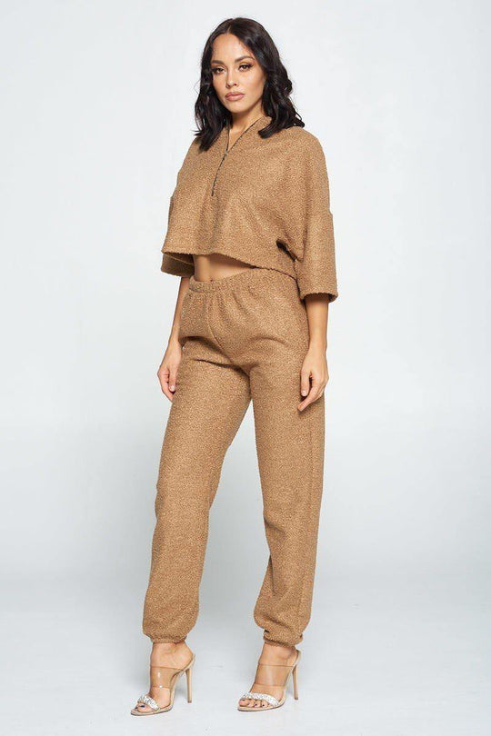 Brown Top And Pant Set - bulkybox