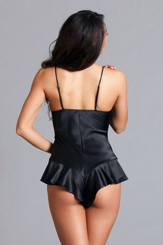 Satin Romper. Slim Fit, Silky Soft, Adjustable Straps