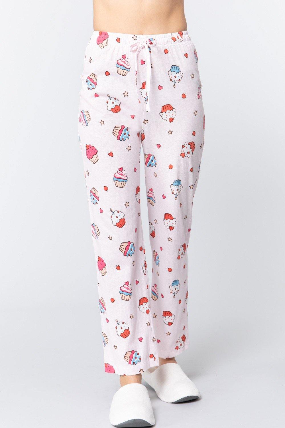 Cupcake Print Cotton Pajama - bulkybox