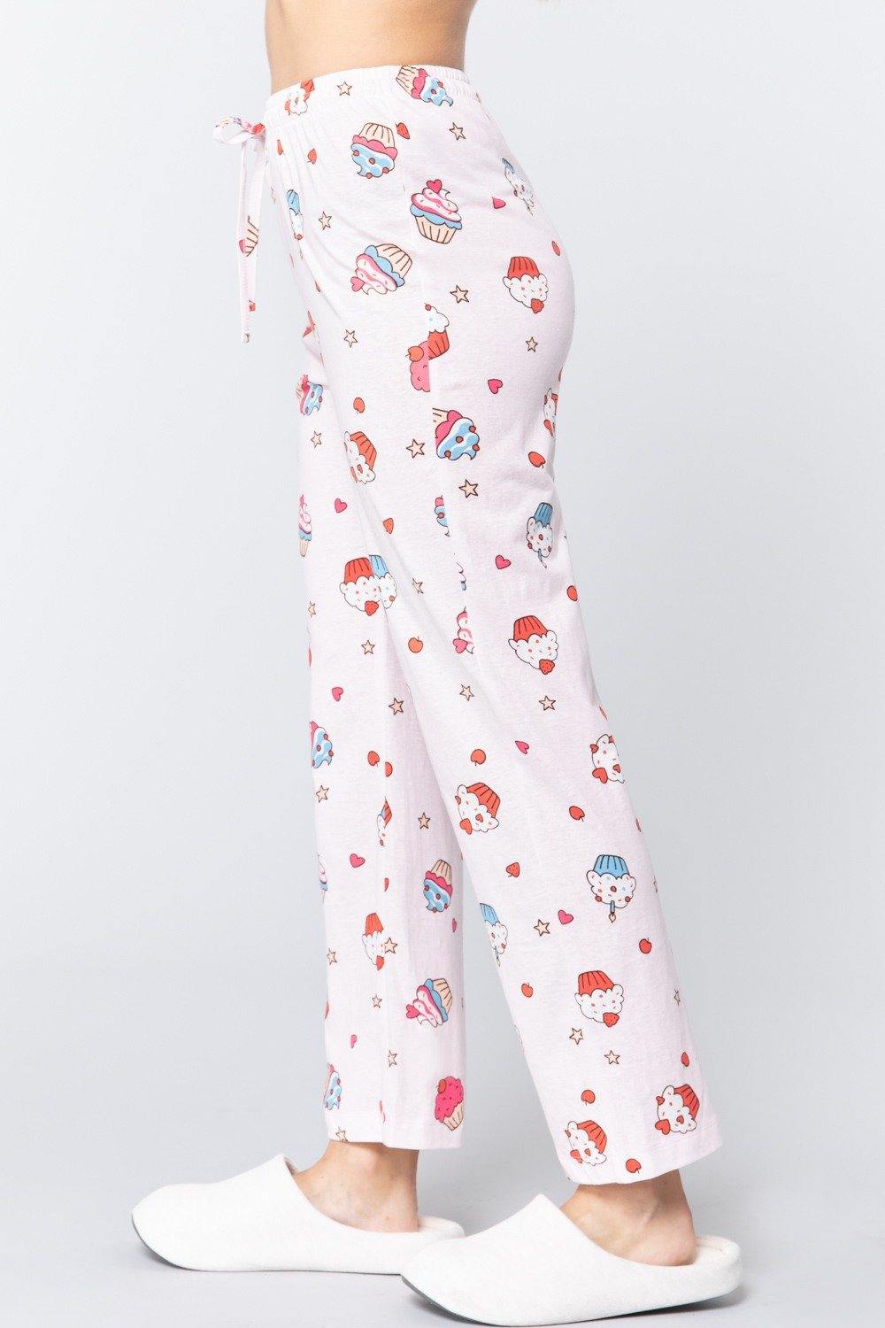 Cupcake Print Cotton Pajama - bulkybox