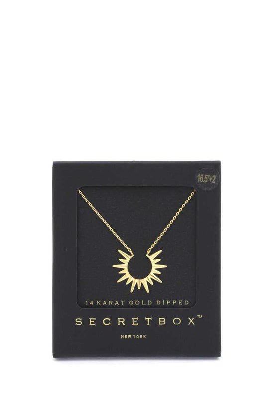 Secret Box Sun Charm Neclace - bulkybox