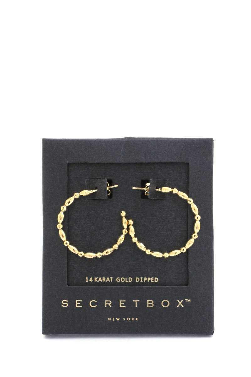 Secret Box Metal Open Circle Earring - bulkybox