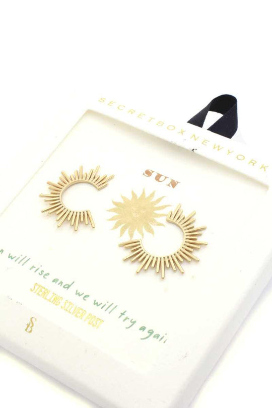 Secret Box Sun Shape Earring - bulkybox