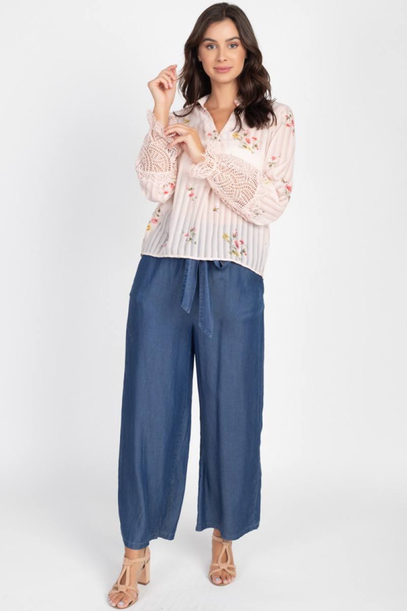 Wide Leg Lyocell Pants