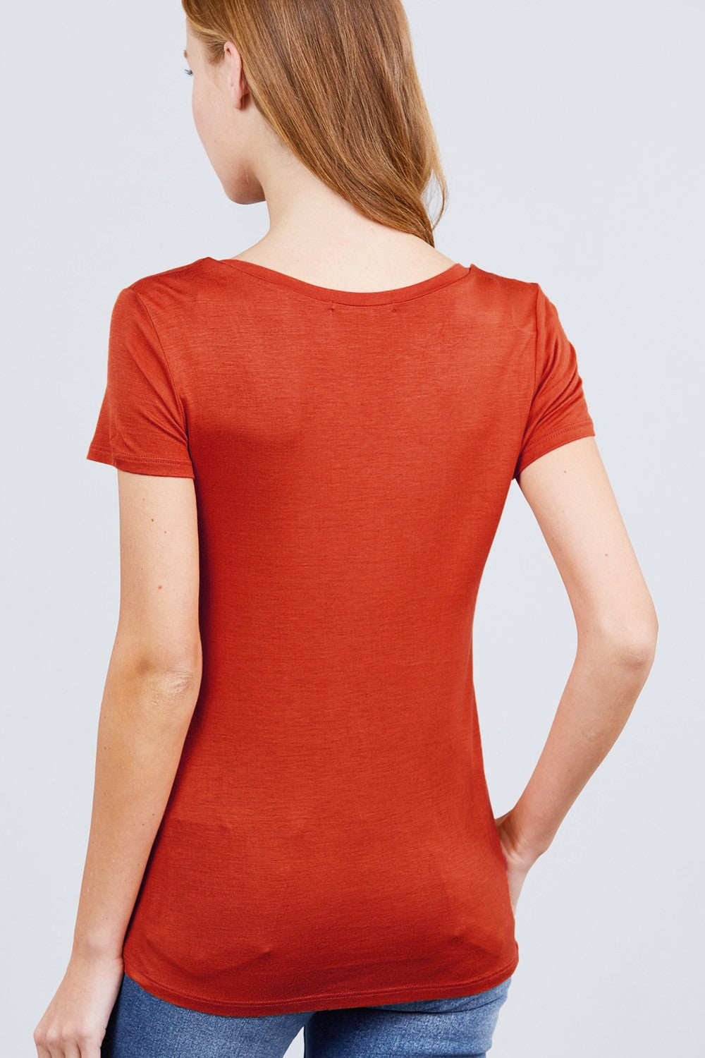 V-neck Rayon Jersey Top