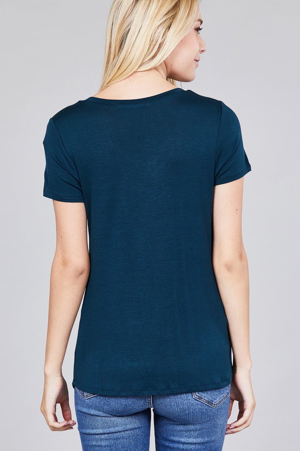 V-neck Rayon Jersey Top