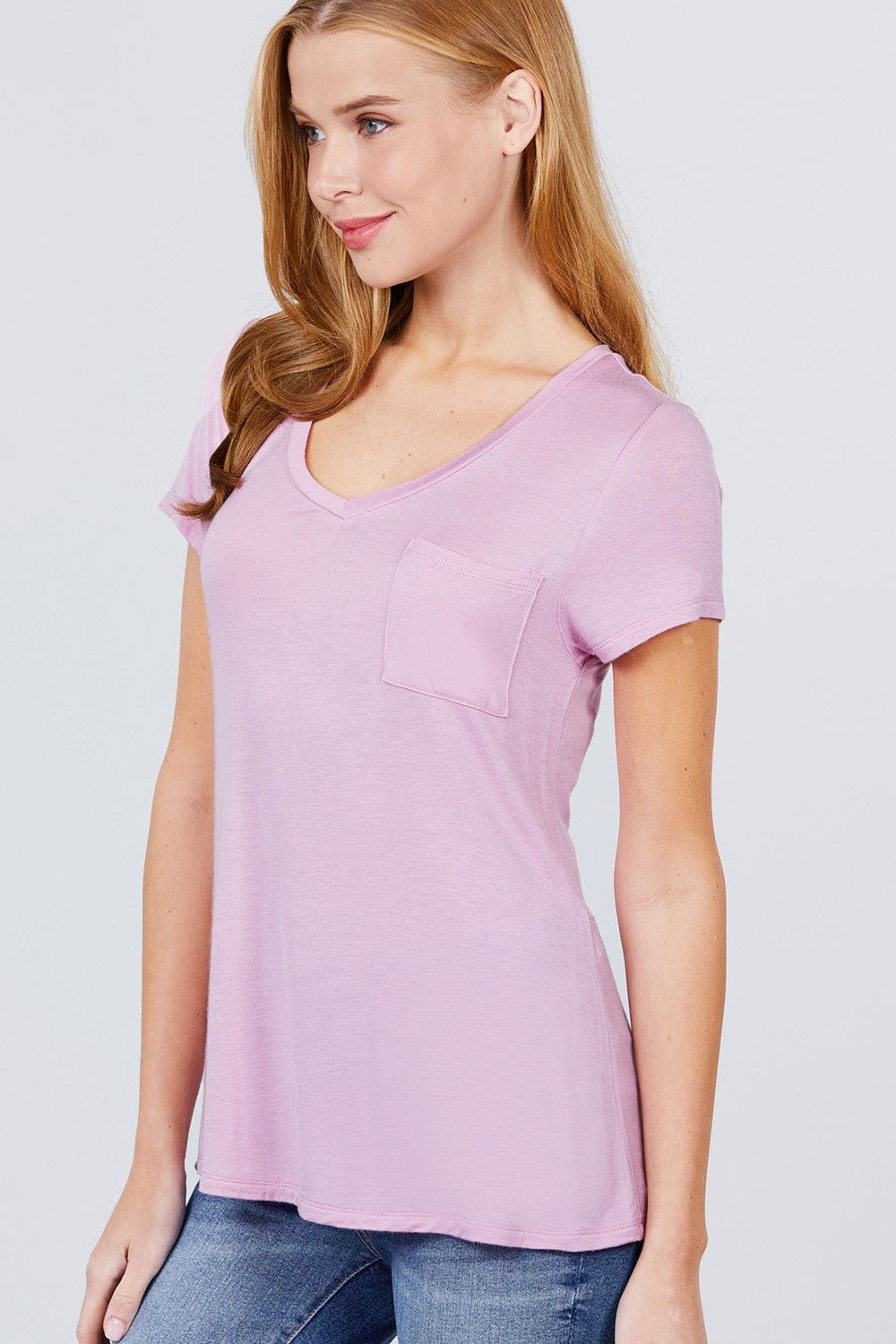 V-neck Rayon Jersey Top