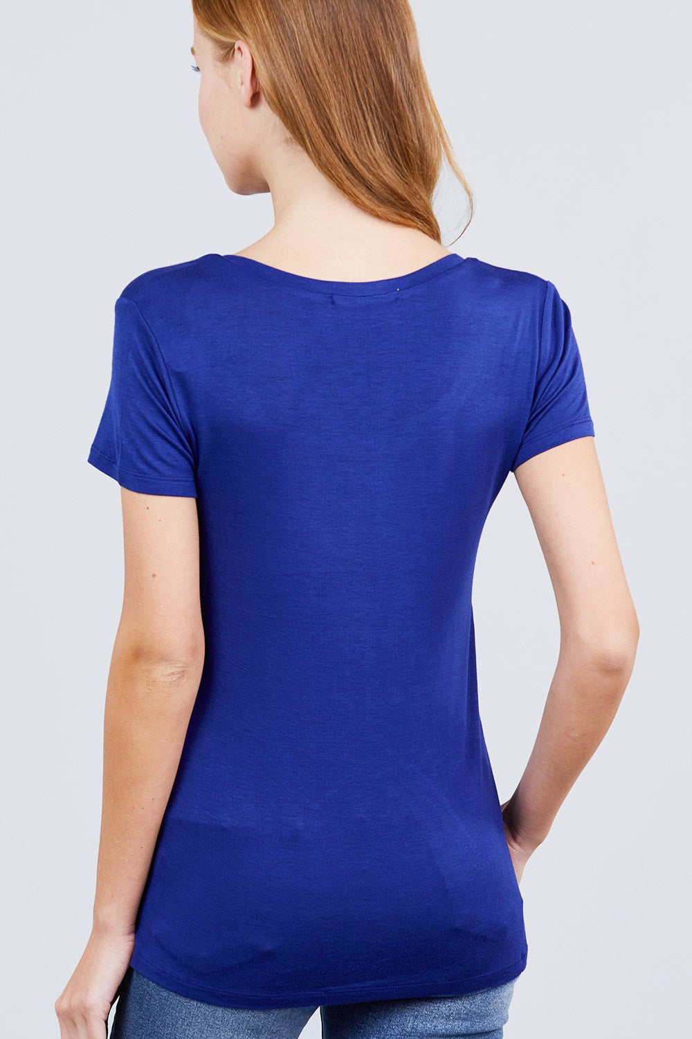 V-neck Rayon Jersey Top