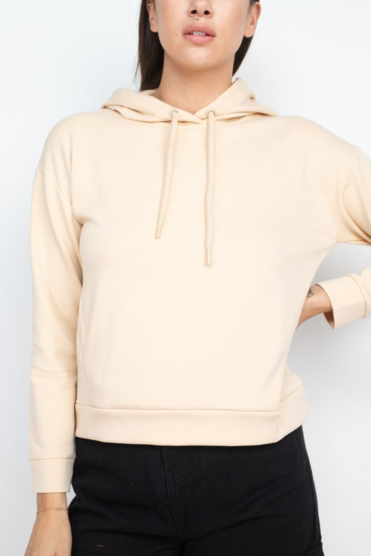 Self-tie Drawstrings Hoodie