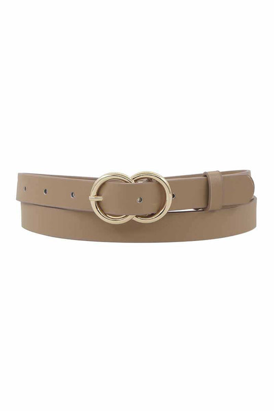 Loop Through Infinity Buckle Skinny Belt