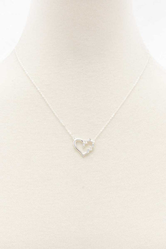 Heart Rhinestone Necklace