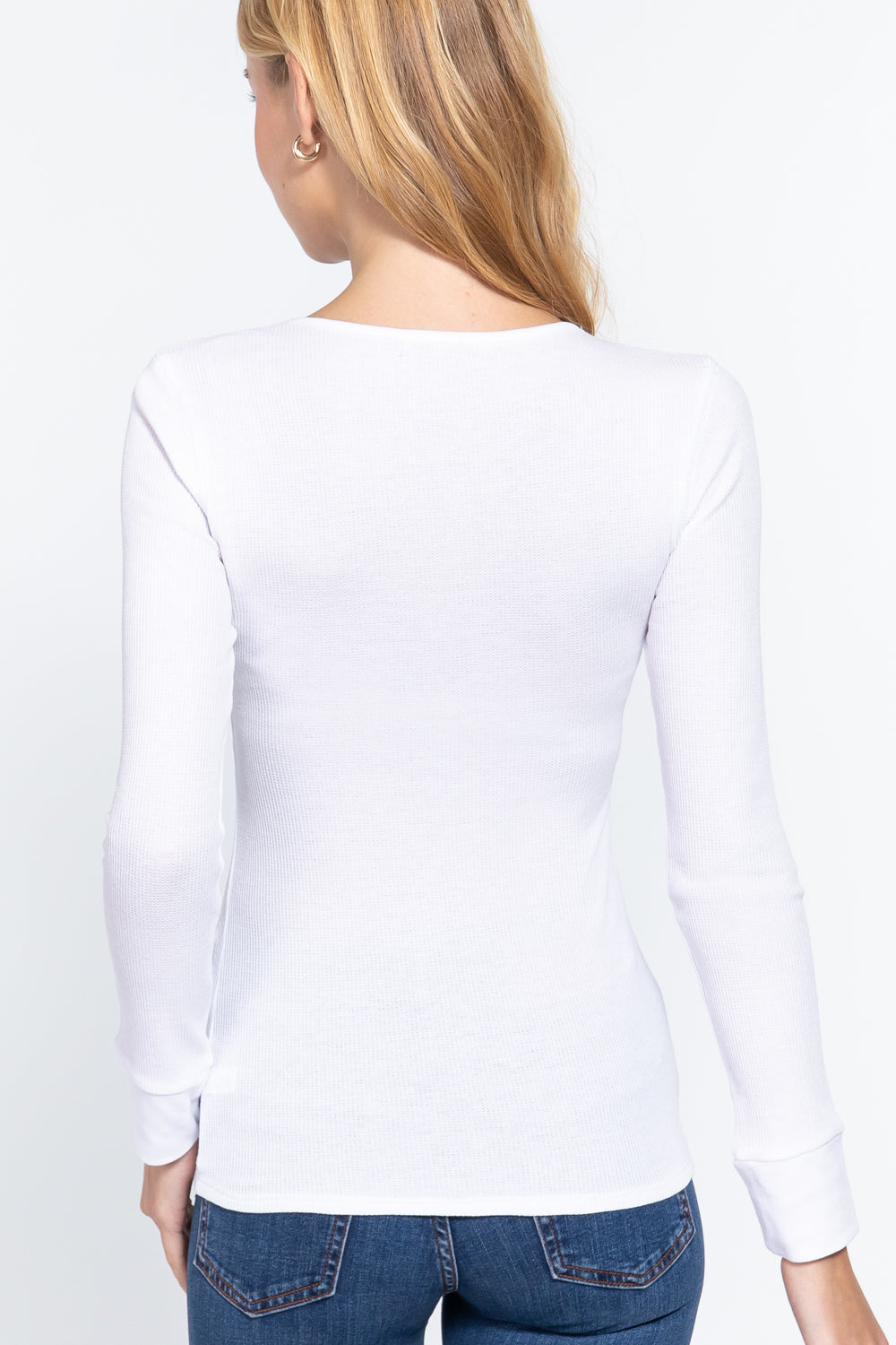 Long Slv Scoop Neck Thermal Top