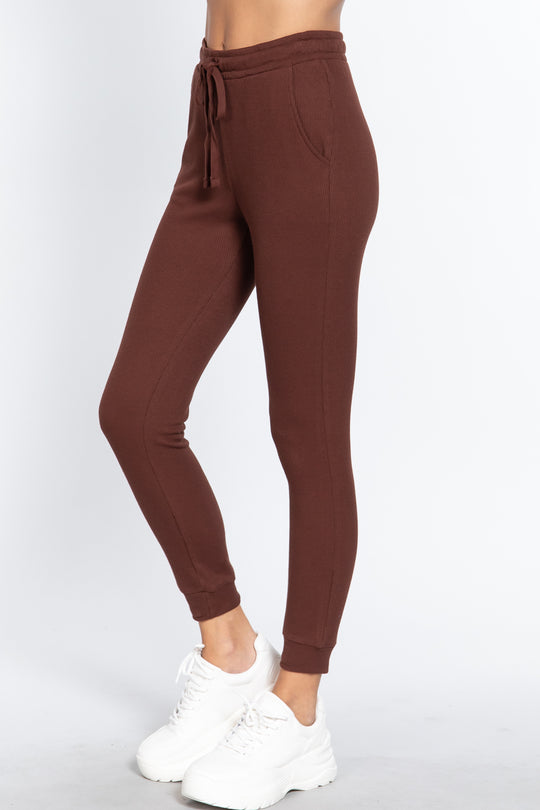 Waist Band Side Pocket Thermal Pants