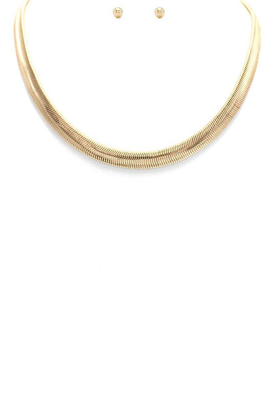 Flat Snake Chain Necklace