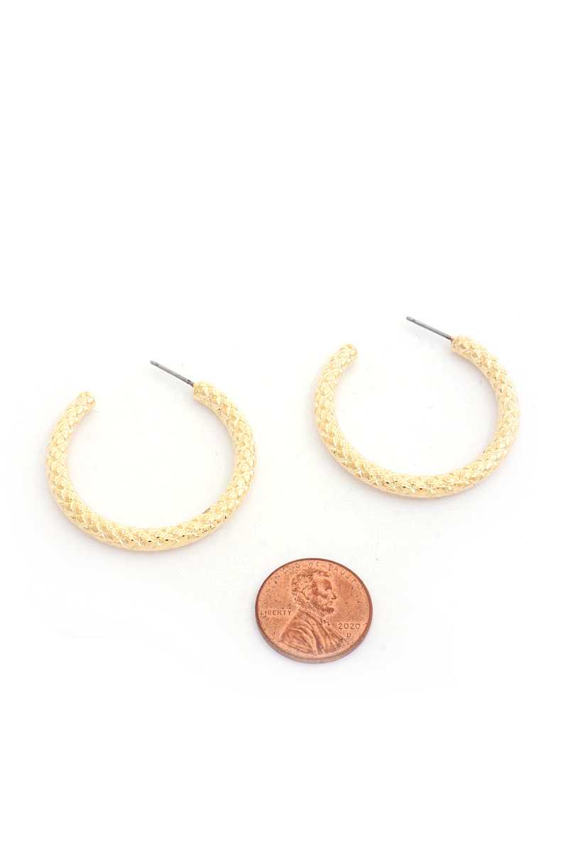 Sodajo Metal Open Hoop Earring