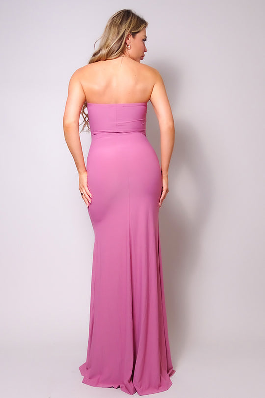 Strapless Sweetheart Maxi Dress