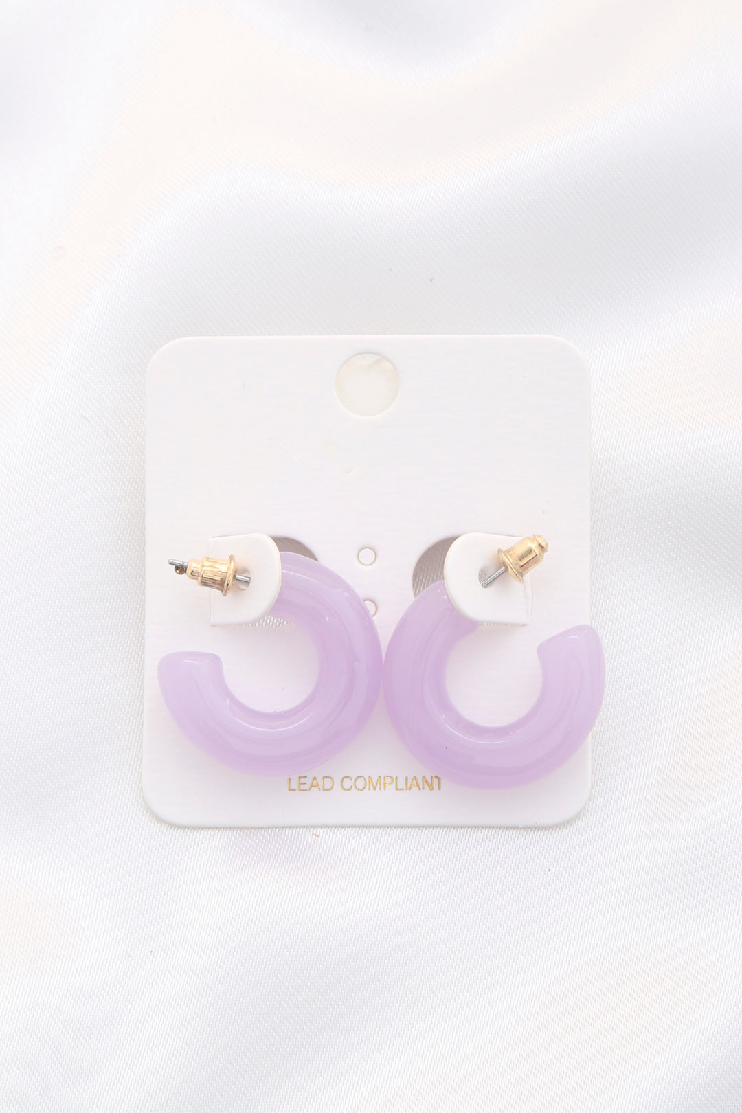 Color Acrylic Pipe Hoop Earring